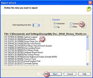 The software will automatically open the Import Wizard when it sees you open a .CSV file.
